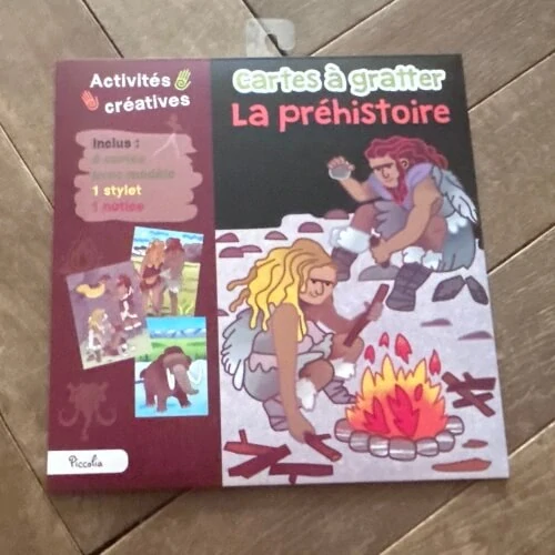 Vyškrabávací obrázky Pravěk 