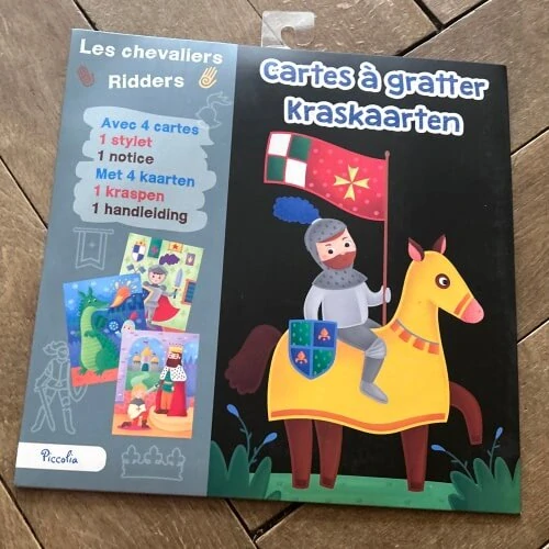 Vyškrabávací obrázky Rytíři