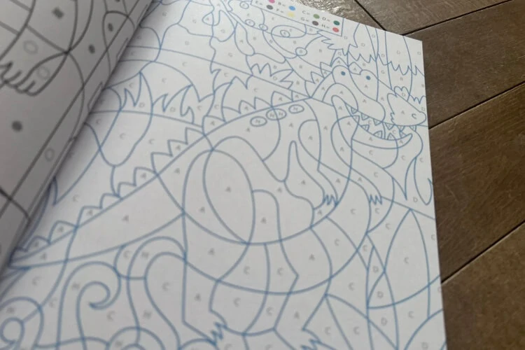 Malování podle čísel Hasiči a dinosauři