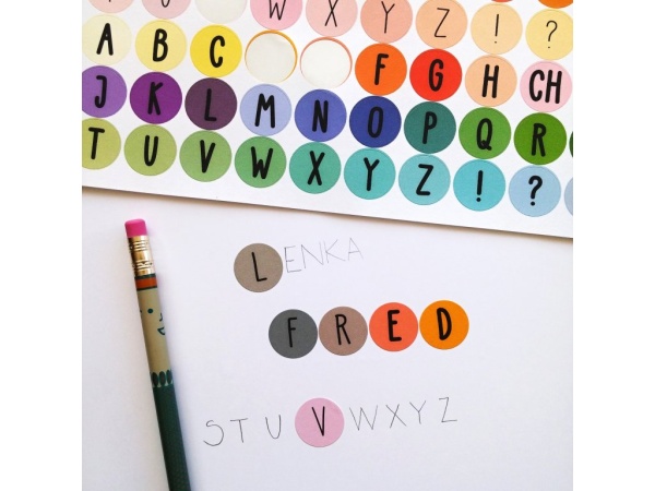 Samolepky Abeceda a číslice (150 ks)