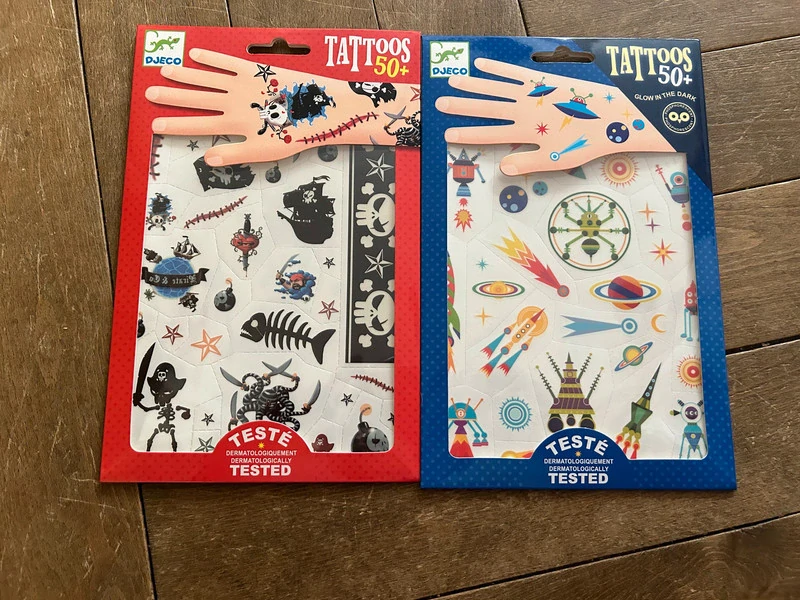 Dvoje tetování Djeco - 10% sleva