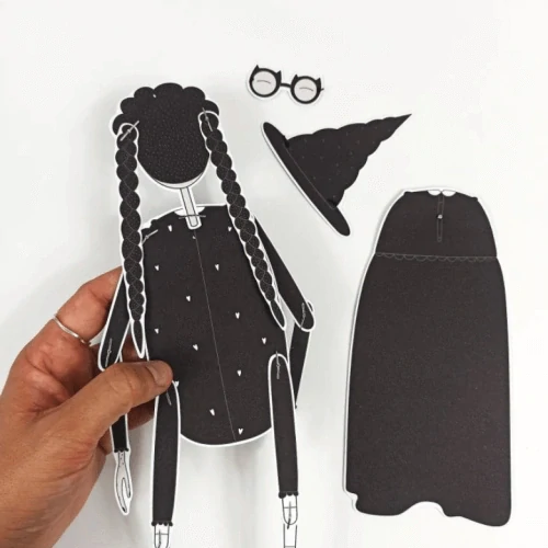 Halloweenská vystřihovánka čarodějka