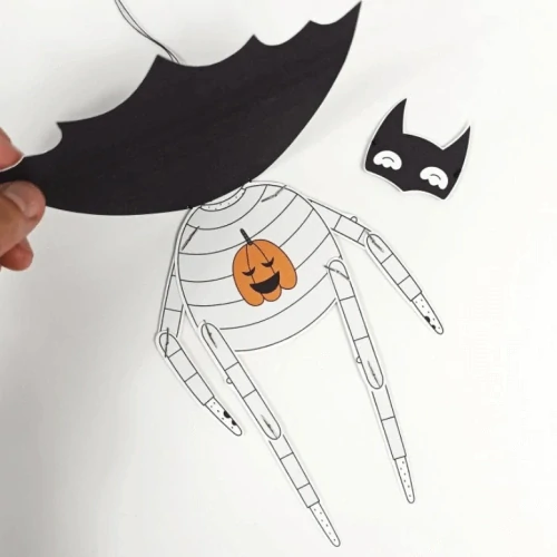 Halloweenská vystřihovánka kočka