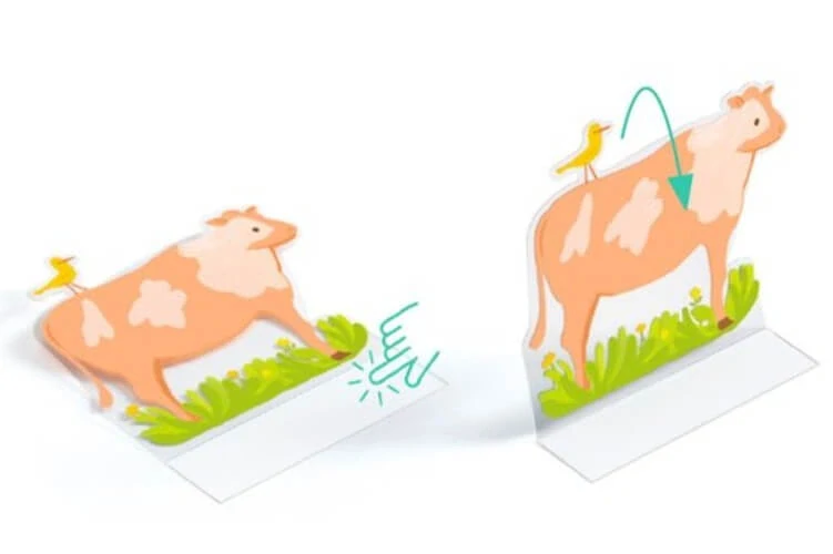 Samolepky farma Djeco - novinka; 3D, opakovatelně použitelné