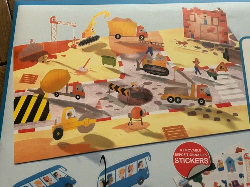   Dj647S - Samolepky auta Djeco - novinka; 3D, opakovatelně použitelné