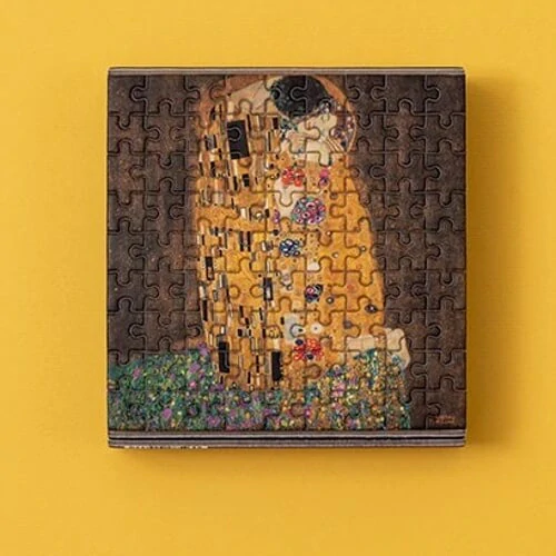 Puzzle Polibek 150 dílků s lupou (Gustav Klimt)