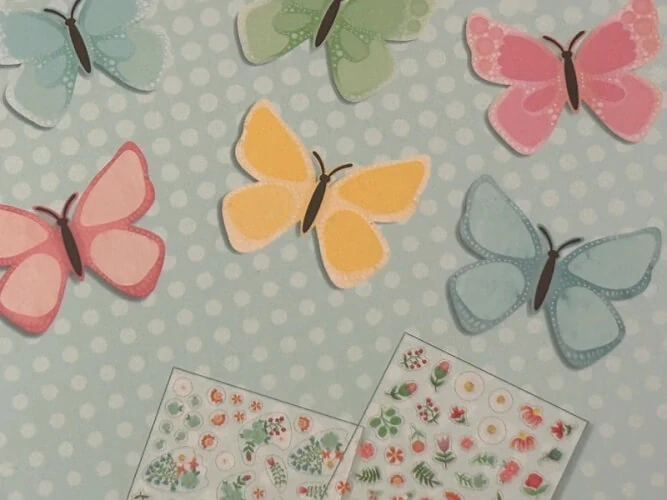 Samolepky motýlci - kreativní sada Tiger Tribe