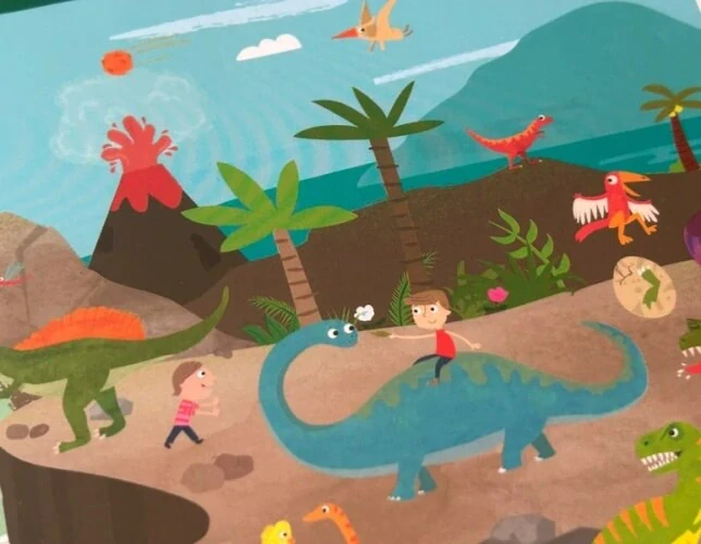 Dinosauří svět - magnetická hra Tiger Tribe