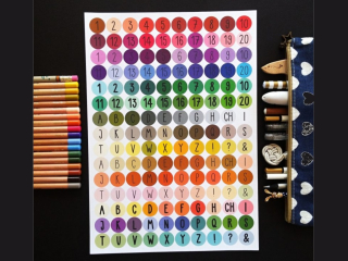 Samolepky Abeceda a číslice (150 ks)