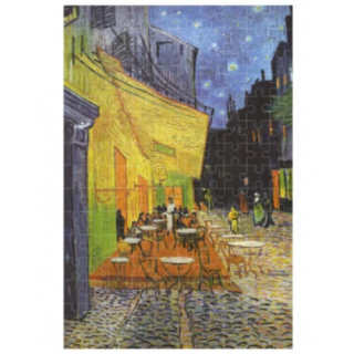 Puzzle Terasa kavárny v noci 150 dílků 10 x 15 cm