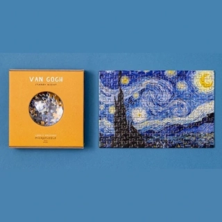 Puzzle Hvězdná noc 150 dílků s lupou (Vincent van Gogh)
