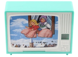 Paní Zima (Perinbaba) - klikací TV (retro hračka)