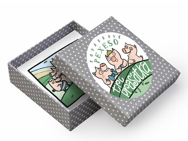 Pexeso Tři prasátka - vyprávěj pohádku